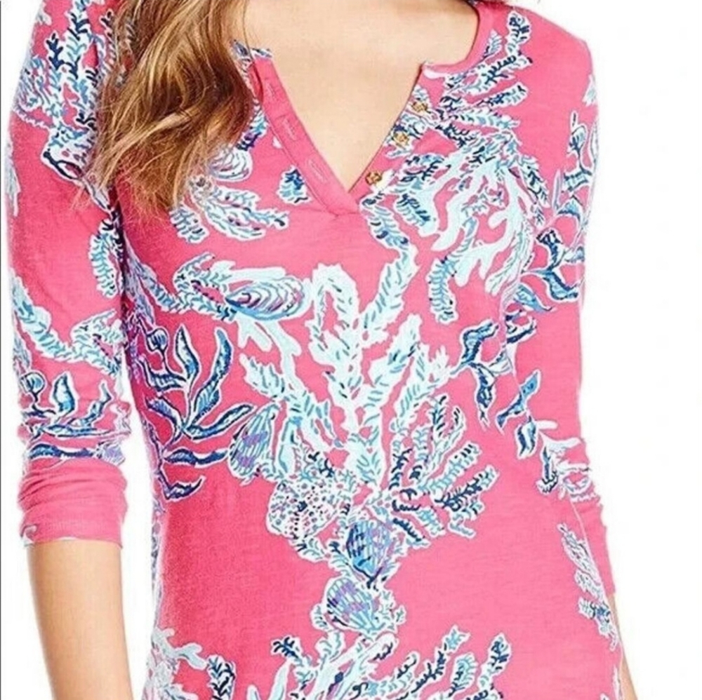 Lilly Pulitzer Pink Samba Kirby Top